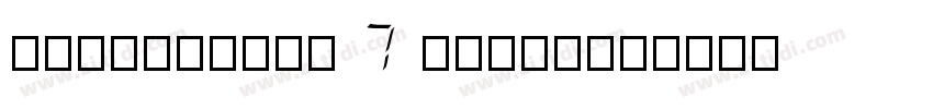 MontrealTS 7 Regular字体转换